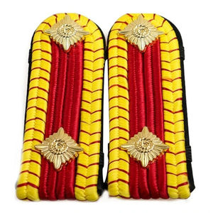 Epaulettes Dorados de Capitán de Alta Calidad, Fáciles de Colocar, Accesorios Metálicos para Uniformes y Disfraces de Guardias de Seguridad, Diseño Bordado - Product Image 3