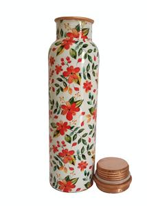 Botella de Agua de Cobre Hecha a Mano al por Mayor - Recipiente de Cobre Duradero de 1 Litro - Proveedor al por Mayor de Botellas de Cobre Tradicionales Ecológicas - Product Image 5