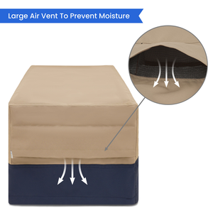 Housses sur mesure parfaitement ajustées pour ottomanes à plateforme, revêtement PU, support OEM/ODM, polyester 420D/600D résistant aux UV, vente en gros - Product Image 2