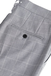 Pantalon sur mesure Slim Fit de qualité supérieure Tissu sergé en polyester et viscose Marque personnalisée ODM & OEM pour hommes @ Prix de gros - Product Image 2