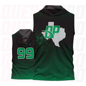 Nuevo Diseño de Camiseta con Capucha 7v7 para Fútbol Americano, Ropa Deportiva Personalizada para Hombre, Sublimación, Camiseta de Fútbol 7on7 con Nombre, Número y Logotipo - Product Image 1