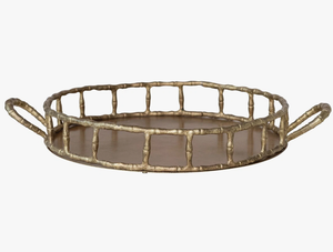 Hot Sale Wedding And Parties Table Centerpiece Oval Shape <b>Top</b> Quality Aluminum Casted Vintage Designer Serving Tray In <b>low</b> Price - Product Image 1