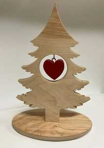 Ensemble de décorations d'arbre romantique en bois, écologiques et naturelles, pour la table, les fêtes et les occasions spéciales - Product Image 3