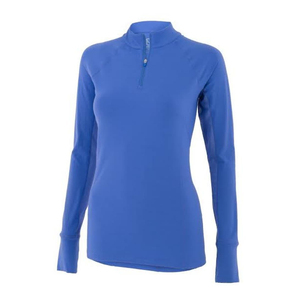 Haut d'équitation personnalisé pour femme, sous-vêtement respirant à séchage rapide, manches longues, uni, en Spandex/Coton, pour concours d'équitation, fournisseur OEM - Product Image 2