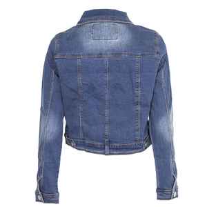 Women <b>Light</b> Weight Plain Dyed denim jacket For Girls Wholesale New Fashion <b>Cheap</b> Price Ladies Denim Jean Jackets - Product Image 4