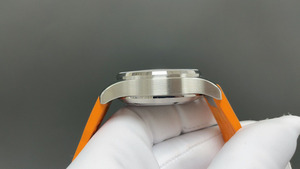 Reloj de Hombre Mecánico Automático con Cronógrafo, Correa Naranja, Estilo Deportivo Casual y de Negocios, Estética de Velocidad Única y Lujosa - Product Image 4