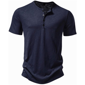 Camiseta Henley para Hombre, Mezcla de Algodón, Talla Personalizada, Precio Directo de Fábrica, MOQ Bajo, Calidad Garantizada, Envío a Todo el Mundo - Product Image 5