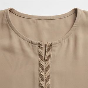 Nueva Abaya de Chifón Sencilla y Modesta de Alta Calidad para Mujer, Vestido Thobe Thawb Musulmán, Ropa Islámica Personalizada para Damas - Product Image 4