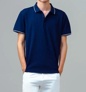 Camisetas Personalizadas al por Mayor para Hombre, Tallas Grandes, con Logotipo de Marca, Bordado, Impresión Personalizada, 100% Algodón, Cuello Polo - Product Image 1