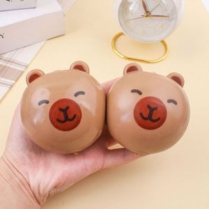 ของเล่นบีบคาปิบาร่าน่ารัก TPR ขายดี ของเล่นบีบยืดหยุ่น ขึ้นรูปได้ ของเล่นบีบยางคืนรูปช้า ของเล่นบีบแก้เครียดสำหรับเด็ก - Product Image 6