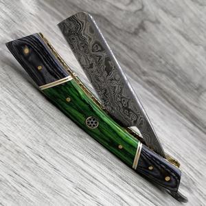 มีดพกทำมือคุณภาพสูงจากเหล็กดามัสกัส พร้อมปลอกหนัง ของขวัญสุดเพอร์เฟกต์สำหรับการตั้งแคมป์ ของขวัญสำหรับคุณพ่อ รองรับ OEM และ ODM - Product Image 6