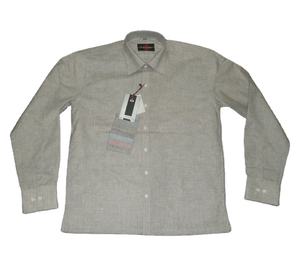 Camisa de Trabajo para Hombre de Manga Larga, 100% Algodón de Punto, Ajuste Slim, Estampado Casual y Cómodo para Otoño - Product Image 1