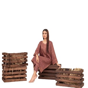 Ensemble Kurta trois pièces en lin pour femmes Tawakkal Salwar Kameez Dupata robe indienne vêtements pakistanais par Tawakkal - Product Image 1