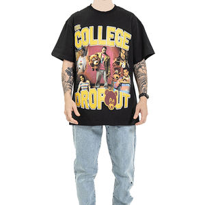 T-shirts graphiques pour hommes, respirants, style streetwear, impression DTF, t-shirts personnalisés avec impression DTF pour hommes, en vente - Product Image 3