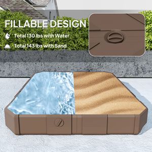 Base per Ombrellone da Esterno Quadrato Resistente da 3m con Supporto a Sbalzo e Capacità di 65kg, Raggio Ombrellone 2.7m - Product Image 5
