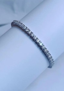 Moissanite Charm <b>Bracelet</b> Sterling Silver White Gold Plated Luxury Sparkling Women's Party Wedding Anniversary Gift Third Party - Product Image 2