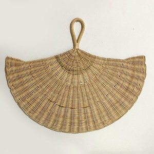 Rattan hand fans modern <b>decoration</b> <b>accessories</b> premium quality hanging fan natural wall art - Product Image 1
