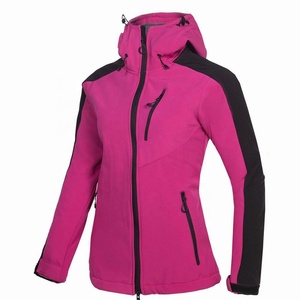 Blouson Bomber Coupe-Vent Imperméable Respirant de Haute Qualité, Personnalisable avec Logo OEM, pour Femme, en Softshell, Col Montant, Hiver, Couleur Unie - Product Image 4
