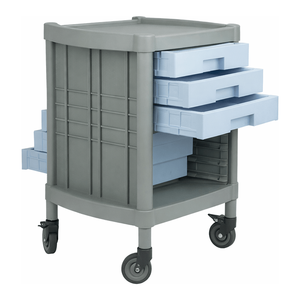 Carrito de Almacenamiento con Ruedas y Cajones de Doble Apertura, Fabricado en ABS, para Uso en Laboratorios y Hospitales - Product Image 1