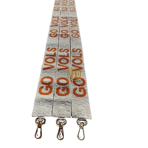 Go Vols Orange White Handmade Beaded Embroidered Modern Shoulder <b>Bag</b> <b>Strap</b> Fashion Purse <b>Replacement</b> Bulk Manufacturer - Product Image 4