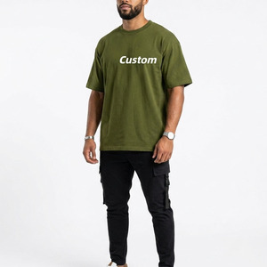 Camiseta Lisa de Algodón 100% de Alta Calidad, Impresión Personalizada, Camiseta de Manga Corta Oversize para Hombre, Ropa Unisex - Product Image 3