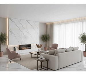 Carreaux de porcelaine polis découpés au laser 1600x3200, épaisseur 12mm, design ferme, pour mur, sol, cuisine, centre commercial, hall, comptoir - Product Image 2