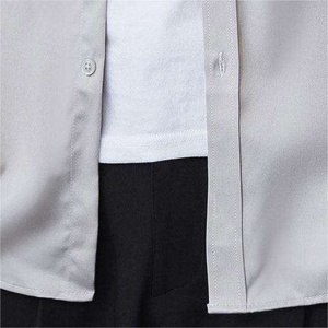 Polo à manches longues en soie glacée de luxe sur mesure, grande taille, à séchage rapide pour hommes - Product Image 4