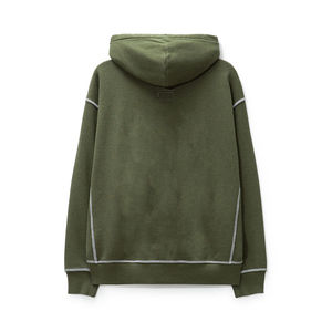 Sweat-shirts à capuche personnalisés sans cordon, épais et surdimensionnés, avec impression en relief, en polaire, pour hommes - Product Image 2