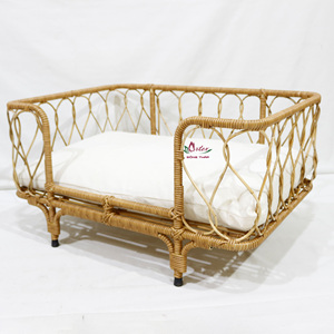 Cestas de algas marinas hechas a mano de alta calidad Casas para mascotas, Villa de muebles naturales para mascotas - Product Image 5