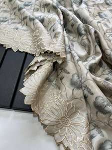 Sari indio de seda con diseño exclusivo y elegante blusa, estilo moderno, elegante y a la última moda, para fiestas, ocasiones informales, para mujer. - Product Image 6