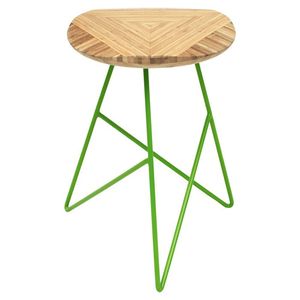 <b>Vintage</b> Industrial Metal <b>Stool</b> With Comfortable Seat And Long Lasting Powder Coated Finish For Home Decor - Product Image 1
