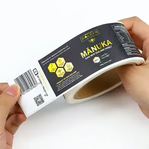 ฉลากกันน้ำ PVC แบบกำหนดเองสำหรับเครื่องสำอาง น้ำหอม เซรั่มบำรุงผม และยาทาเล็บ-พิมพ์ UV กาวติดทนนาน รูปทรงและขนาดตามสั่ง - Product Image 3