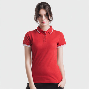 Camisas Polo de Algodón 100% al por Mayor para Mujer, Manga Corta, Corte Ajustado, Estilo Urbano, Camisa Polo de Verano para Mujer - Product Image 2
