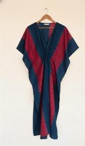 Caftán de nueva llegada, vestido largo de algodón con teñido anudado a mano, kimono de longitud completa, caftanes de dama de honor para mujer - Product Image 6