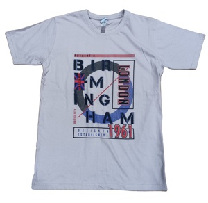Camiseta con estampado de logotipo personalizado de verano transpirable de algodón 100% de la mejor calidad, camisetas lisas en blanco para hombre, Camiseta de algodón Premium de 180 GSM - Product Image 1