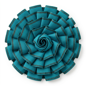 Ruban gros-grain 100% polyester marron chocolat vert 25 mm à bords plissés pour emballage de boîtes cadeaux, nœuds de couronnes, décoration, stylisation de fêtes et artisanat - Product Image 1