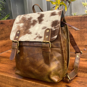 2025 vente chaude à la mode véritable sac à dos en cuir de vachette Style occidental unisexe 2-en-1 multi-usage sac d'école en gros offres en vrac - Product Image 3