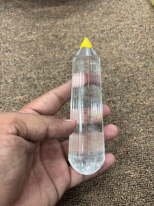 Natural Clear Quartz Faceted Massage <b>Wand</b> Polished <b>Crystal</b> Beauty Tool For Facial Relaxation Wellness And Personal Care - Product Image 2