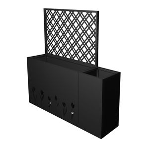 Set di 2 Fioriere in Acciaio Zincato Antiruggine con Traliccio, Cubo da 23,6 Pollici, per Uso Interno ed Esterno, Accessori per Orto Rialzato - Product Image 6