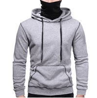 Sweat à capuche épais style Ninja avec bordure rouge, masque cagoule Ninja, cache-visage, pull à capuche Ninja, sweat streetwear