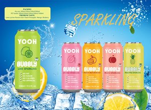 Eau de coco pétillante YOOH RTD 320ml en conserve, usine OEM/ODM du Vietnam, meilleur prix, eau potable, 30-35% de jus - Product Image 2