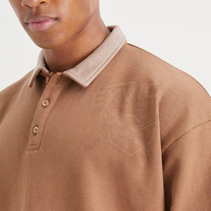 Polo Oversize de Corte Holgado, Ropa Casual Transpirable de Manga Corta para Hombre a Bajo Precio - Product Image 4