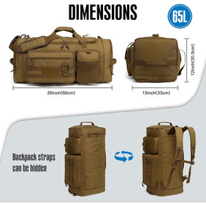Bolsa de Deporte Grande para Béisbol y Sóftbol 3 en 1, Mochila Personalizada para Equipo de Béisbol para Adultos y Jóvenes, Bolsa para Bate de 65L, Bolsa para Zapatos - Product Image 5
