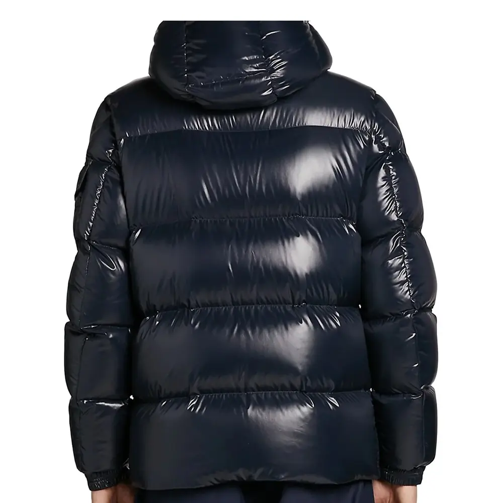 男性軽量カスタムロゴジップアップパッド入りダウンジャケットコート衣装冬のワークアウトフグジャケットメーカー