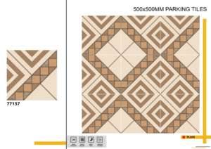 Dalles de stationnement extérieures antidérapantes 500x500 mm, idéales pour un revêtement de sol sécurisé dans les espaces commerciaux, résidentiels et pour véhicules en plein air. - Product Image 3