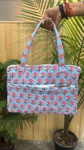 Bolso de trabajo de algodón de la mejor calidad con compartimento acolchado para portátil, bolso de oficina estampado, bolso de viaje ligero para portátil, acolchado. - Product Image 3