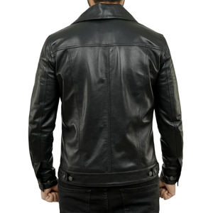 New Arrival Adjustable Price <b>Men's</b> <b>Leather</b> <b>Jackets</b> Stand Winter Eco-Friendly Breathable Professional Manufacture Best Quality - Product Image 4