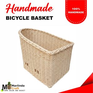 Cesta de Bicicleta de Mimbre Hecha a Mano - Product Image 1