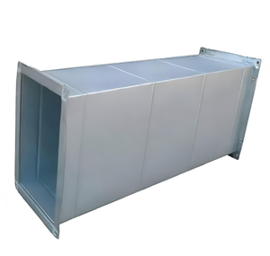Conduit d'air HVAC rectangulaire préfabriqué en acier galvanisé, conduit de ventilation en acier galvanisé - Product Image 4