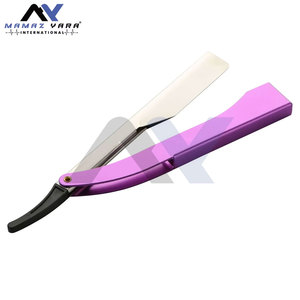 Navaja de Afeitar Profesional de Estilo Turco con Mango de Plástico, Cuchilla Recta Plegable para Hombres, Navajas de Afeitar Tipo Cut Throat - Product Image 4